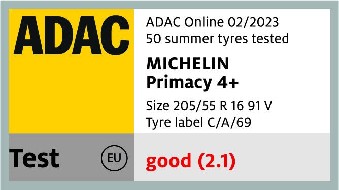 Michelin Primacy 4+ Adac Test